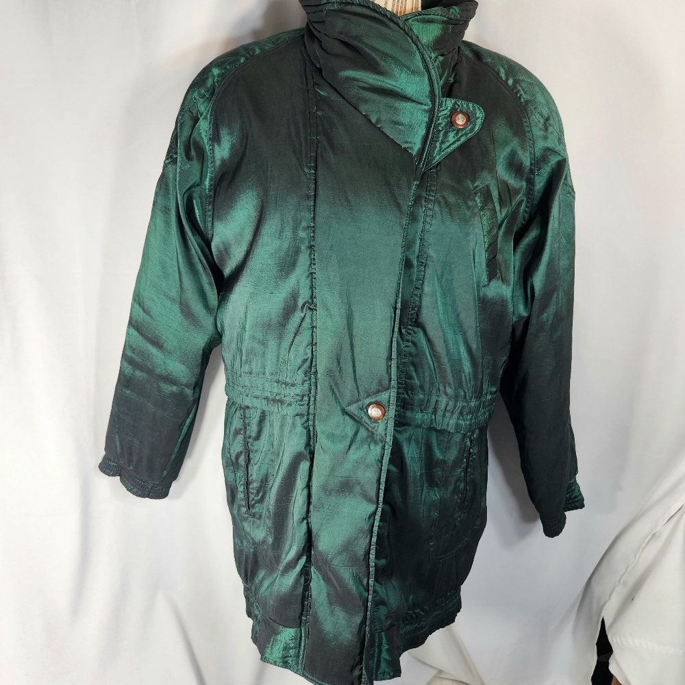 British Mist Vintage Green Coat Size Medium